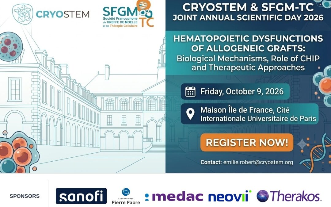 Joint Scientific Day 2026 CRYOSTEM / SFGM-TC